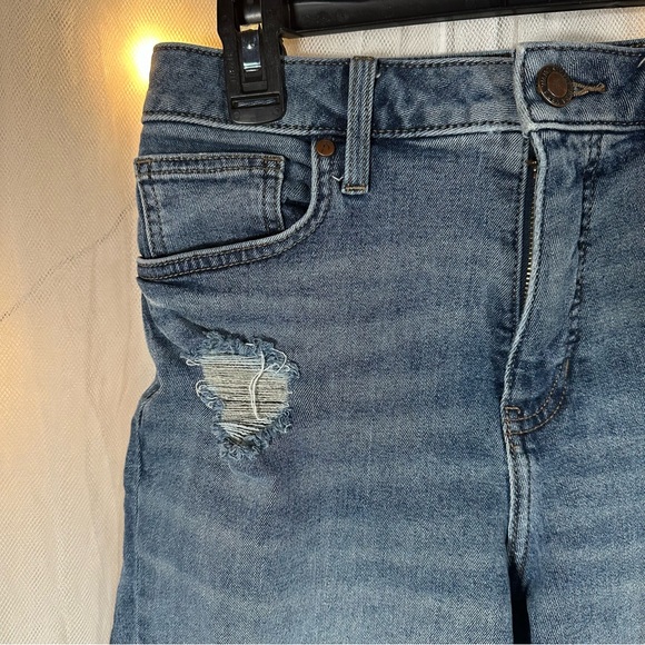 Simply Vera Vera Wang Blue Jean Shorts Womens 8 Distressed Denim‎ Cuffed - Picture 4 of 8